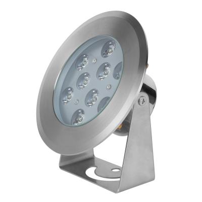 China LANDSCAPE 316L Stainless Steel Underwater 18W IP68 Colorful Spot Light for sale