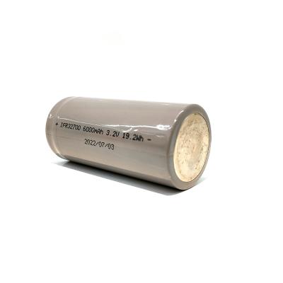 China Rechargeable toys Li-ion 6ah 32700 lithium batteries 3.2 cylindrical lifepo4 battery cell for sale