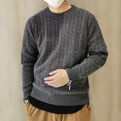 China QUICK DRY Custom Made Mens Warm 90% Wool 10% Cashmere Sweater, Businessman High Quality Winter Crewneck Warm Cashmere Men Knit Pullover for sale