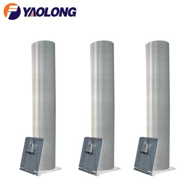 China Car Parking 304 316 Stainless Steel Detached Parking Barrier Lockable Vehicle Bollard Price for sale