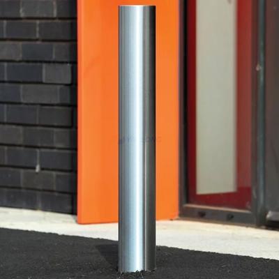 China 304 Stainless Steel High Quality 90mm Fixed Bike Parking Bollards for sale