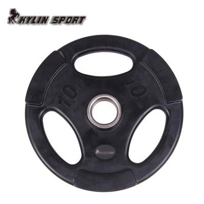 China Kylinsport Universal Steel Bumper Weight Plates For Sale Rubber Coated Weight Plate for sale