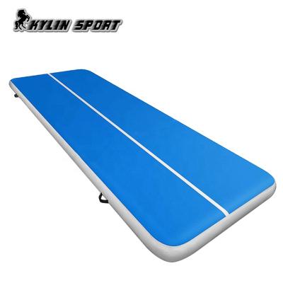 China Outdoor Track Mat Kylinsport Training Gymnastics Inflatables Folding Inflatable Gym Mat for sale