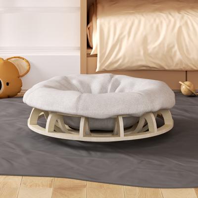 China Factory Custom Small Dog Cat Beds Hanging Wooden Cute Viable Pet Bed 4 Season Cats Soild Comfortable Warm Beds for sale