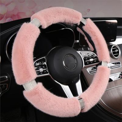 China China factory good quality luxury automobile plush steering wheel cover soft plush car wheel cover for cars for sale