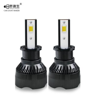 China Customs Tri Color R7 Lead Headlights 50W H3 LED Headlight Light Car Accessories Electronics Universal for sale