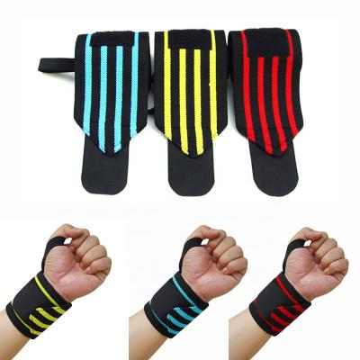 China Durable GYM Wrist Gloves Neoprene Nylon Wrist Wrap Elastic Wrist Band for sale