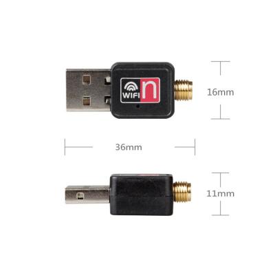 China Hot Selling Detachable Antenna 150Mbps USB MT7601 Wifi Adapter Wireless Network Desktop Receiver For PC for sale