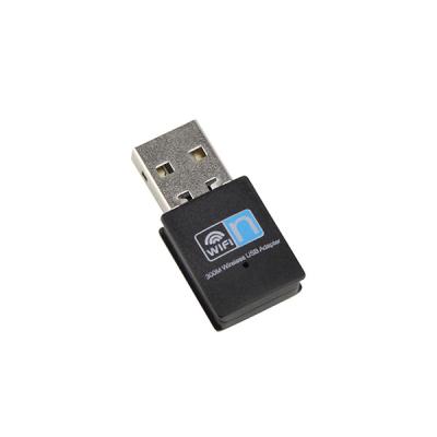 China Mini USB Wifi Adapter 2.4GHz 300Mbps USB Desktop Wireless Network Card for Desktop Laptop for sale