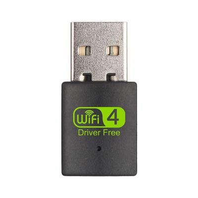 China Mini USB 300Mbps WiFi Adapter rtl8192fm 2.4GHz Desktop Wireless Network Card for sale