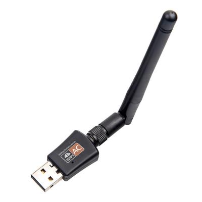 China USB Desktop Dual Band Adapter Wifi Antenna 600Mbps 2.4Ghz/5.8Ghz Wireless Receiver for sale