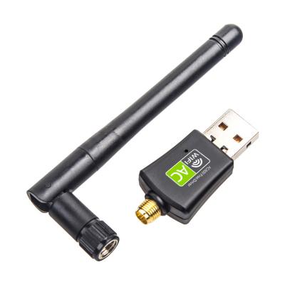 China Free Driver Wifi Adapter RTL8811CU 2dBi Dual Band Detachable Antenna Wifi+Driver Free Dropshipping 600Mbps for sale