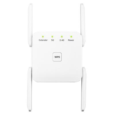 China Hot Selling1200Mbps 4 Antenna Wifi Repeater Wireless Signal Supplement Dual Band Electronic Components 172*90*70mm for sale