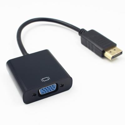 China COMPUTER DisplayPort DP to VGA Adapter 4K DP Male to VGA Female Connector for PC Projector TV for sale