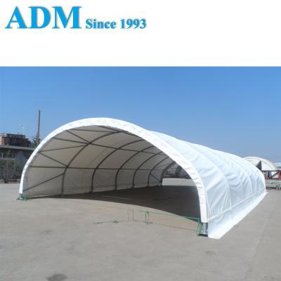 China Carport Steel Frame 20ft PVC Fabric Container Shelter for sale