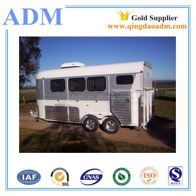 China Popular Angle Load HDG Horse Trailer Float For 3HAL-D for sale