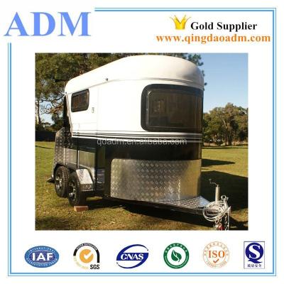 China Other Trailers AU, NZ Campering 2pcs Corner Style Horse Float Trailer for sale