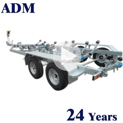 China Wholesale Heavy Duty Boat Trailer Roller Galvanized Roller Boat Trailers For 11-28ft Boat for sale