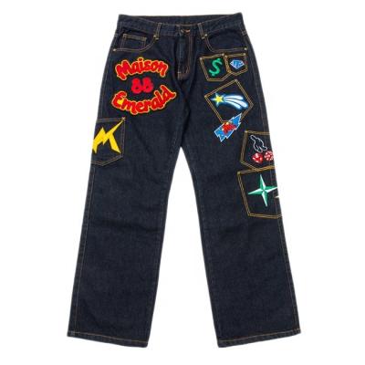 China Custom BILLIONS QUICK DRY Casual Jeans For Men Straight Fit Embroidered Jeans for sale