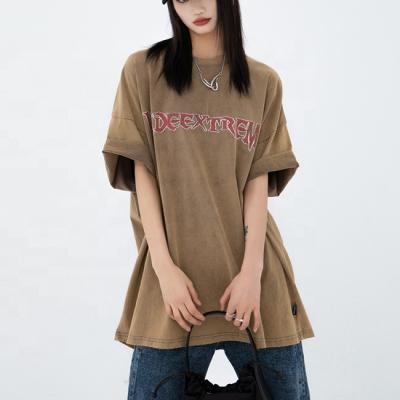 China Anti-wrinkle BILLIONS custom plus size streetwear t-shirt vintage oem t-shirt oversized women for sale