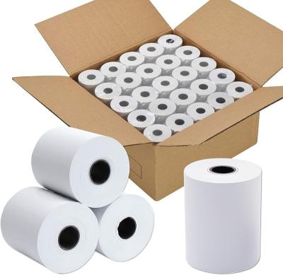 China Cash register / POS machine Hot Selling White Roll 80x80 Cash Register Difference Sizes Thermal Paper Roll for sale