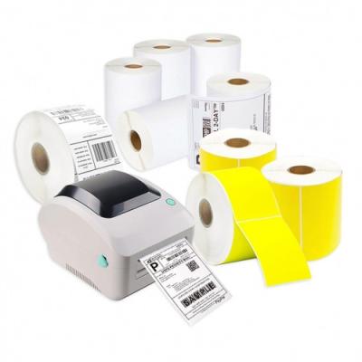 China Waterproof High Quality Self Adhesive Label Paper Shipping Label 100x150 4X6 Direct Thermal Paper Label for sale