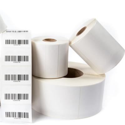 China Waterproof Factory Wholesale Thermal Labels Thermal Paper Label Rolls Self-Adhesive Paper Label for sale