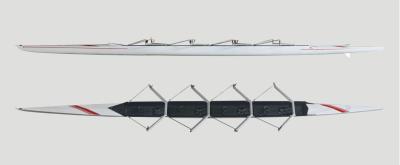 China Small 4 Man Rowing Boat / Racing Row Boats 11750*530*310mm for sale