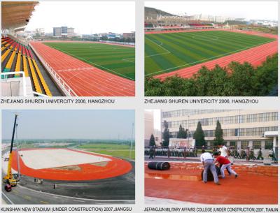 China All Weather Athletic Running Track Surfaces Rubber Sports Flooring for sale