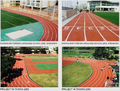 China Stadium Synthetic Running Track Surfaces / Rubber Athletic Flooring for sale