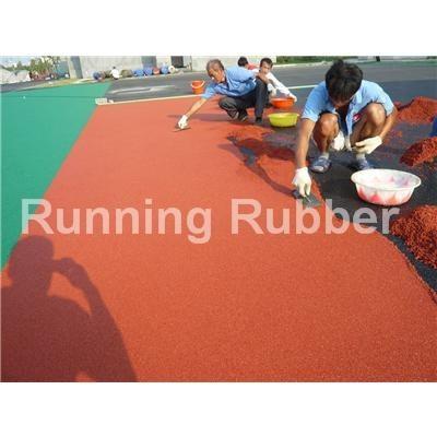 China Indoor / Outdoor Rubber Running Track Material Synthetic Running Track for sale