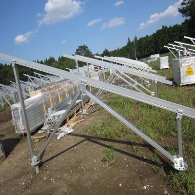 China PV Solar Panel Quick Installation Installation Solar Panels Project Pre-assembled Aluminum Ground Support Structure 40KW 50KW Bracket for sale