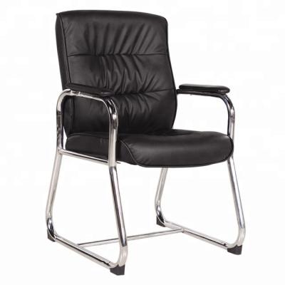 China Leather executive chair conference chair/stainess steel frame structure visitor chair/modern meeting chair for sale