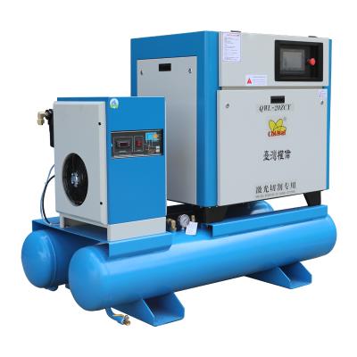 China OIL-LESS 7.5KW 10HP all in one laser cutting machine air compressor for sale air compressors compressor for sale