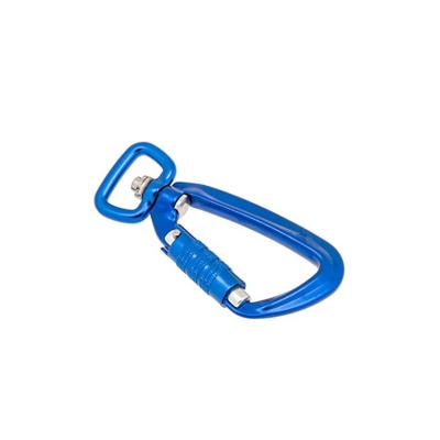 China General Industry Online Get Gold 7075 Aluminum Cheap Swivel Carabiner for sale