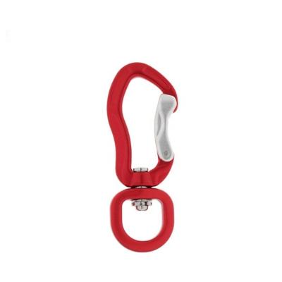 China General Industry Aluminum Swivel Leash Carabiner With Custom Logo for sale