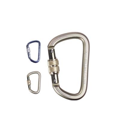 China General Industry Upright 40KN Military Carabiner With Steel Locking Door for sale