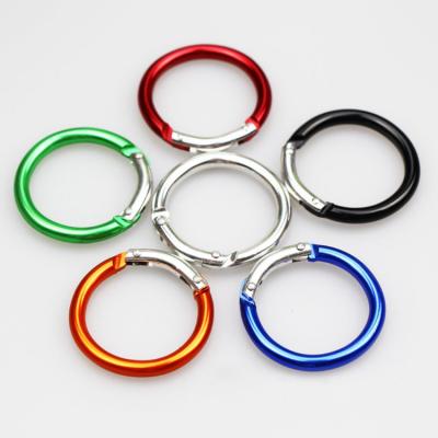 China Industry Best General Selling Aluminum Round Carabiner Clip In Different Colors for sale