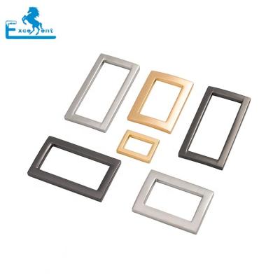 China Bag or Dog Pet Accessories Die Casting Bag Hardware Accessories Flat Rectangle Square Ring for Backpack Strap for sale