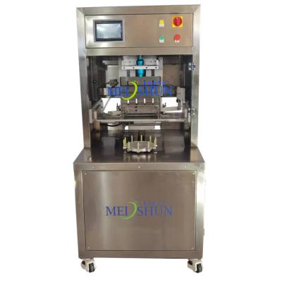 China Vegetable Processing Plant Chocolate Layer Cake Cutting Machine with Divider Inserts for Round Mousse Cake for sale