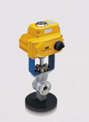 China Pressure - Resistance V Type Electric Ball Valve With Butt Clamp Connection for sale