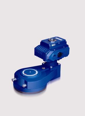 China Cock Valves 2000NM~6000NM Torque Rotary Electric Actuator With Gearbox for sale