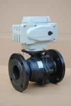 China Self - Lubricating Flange Type Motorised Flange Ball Valve With Big Flow Capacity for sale