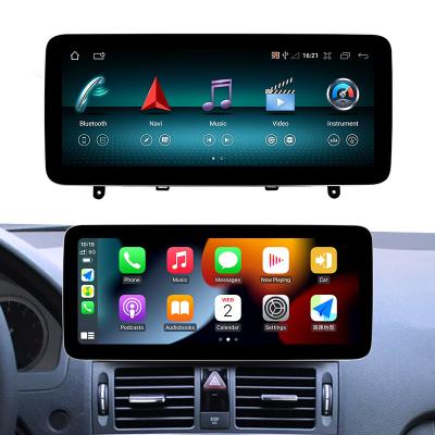 China 12.3inch Android 11 Car Radio GPS Multimedia DVD Player For Mercedes Benz C Class NTG4.0 Navigation GPS Android Video 08 - 10 for sale