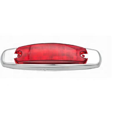 China Trailer Parts Stainless Steel Bezel LED Truck Side Beacon Light For Truck Trailer RV And Boat for sale