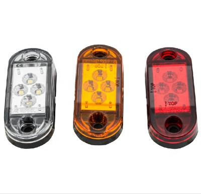 China Trailer Parts Vertical or Horizontal Side Mount 2.6inchx1inch LED Marker Lamp for Truck Trailer RV and Boat for sale