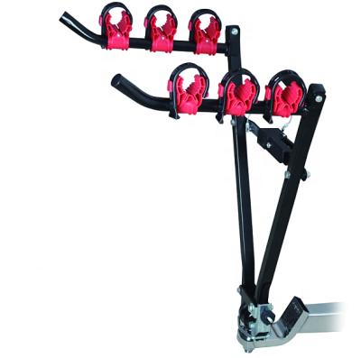 China 40kgs Tow Ball Mount Rear Bike Weight Steel Rack For With 3 Bikes for sale