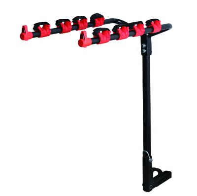 China 2 inch steel hitch mount bike rack with 4 bikes for sale