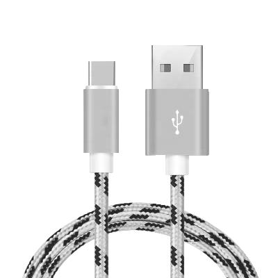 China Nylon Braided Aluminum Usb Cable Hot Selling USB C Cable 2M Durable Tiger Stripe USB Cable Aluminum Usb Cable For Type-C for sale