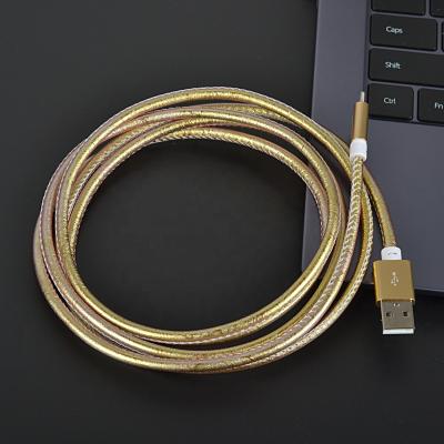 China 2021 Camera MFI Amazon Hit Metal Artificial Leather Charger USB Cable for sale